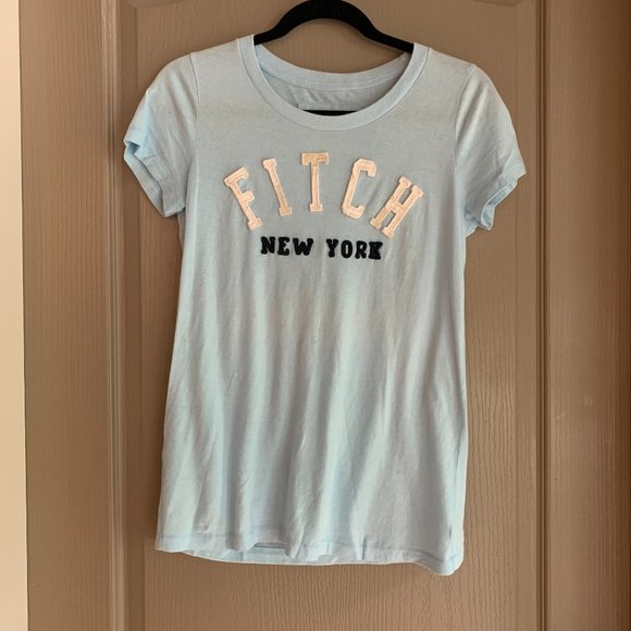baby blue tshirt tee abercrombie and fitch - Picture 1 of 5